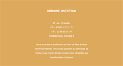 Desktop Screenshot of domaine-ostertag.fr