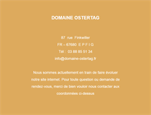 Tablet Screenshot of domaine-ostertag.fr